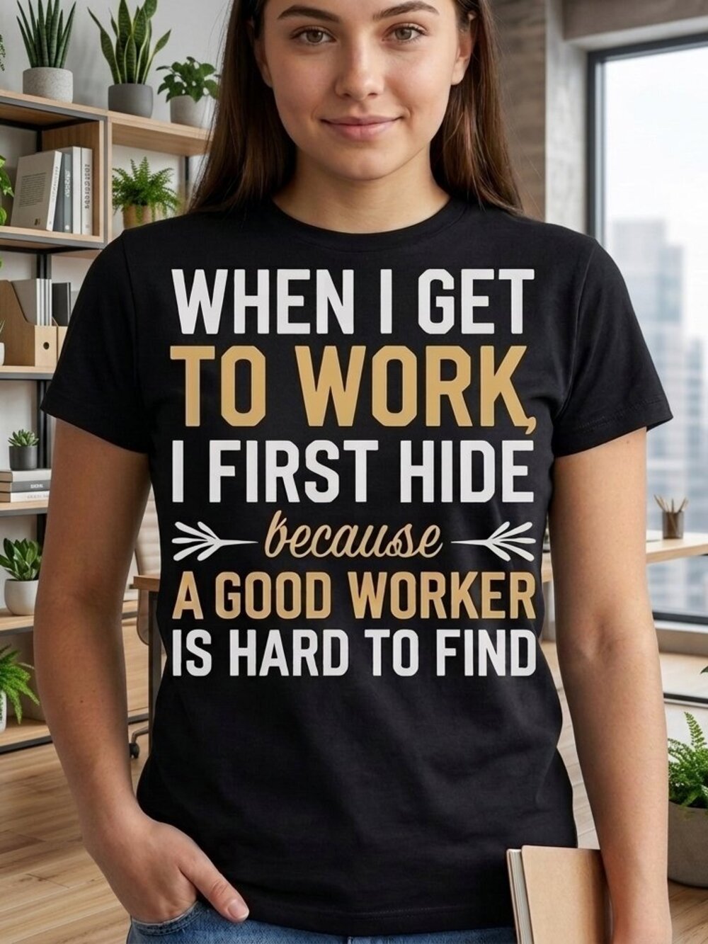 Hide & Seek Work Humor Tee • Sarcastic Workplace Graphic Shirt • Unisex Casual